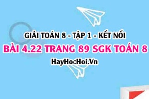 Giải bài 4.22 trang 89 Toán 8 Tập 1 SGK Kết nối tri thức